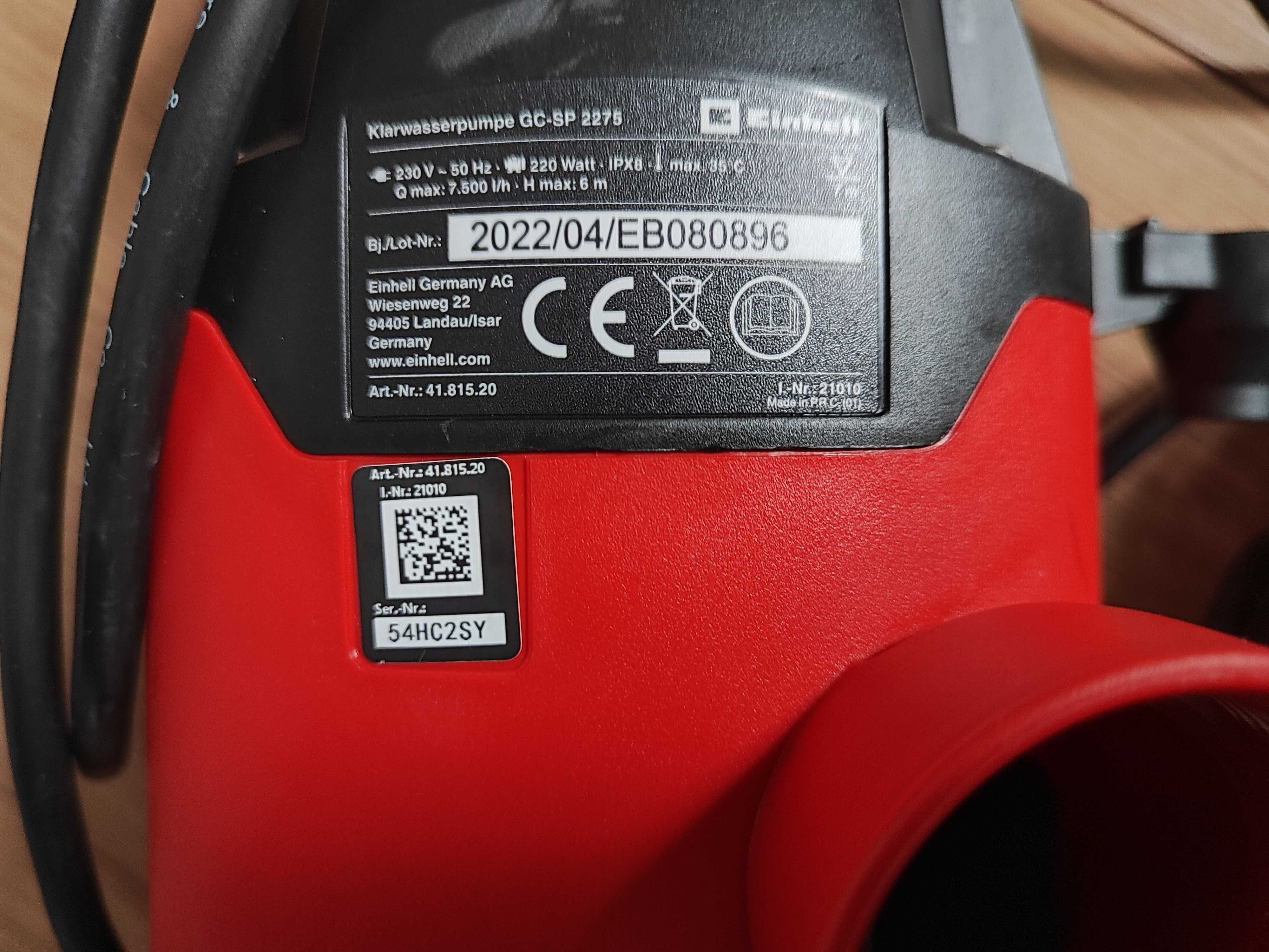 Einhell Pompa zanurzeniowa GC-SP 2275