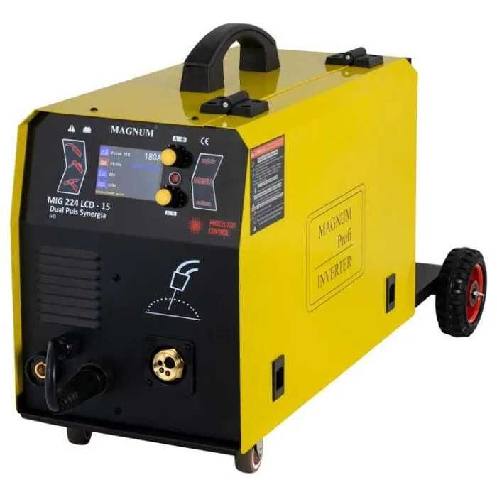 Spawarka MAGNUM MIG 224 LCD-15 DUAL PULS SYNERGIA v2 Zestaw -Najtaniej