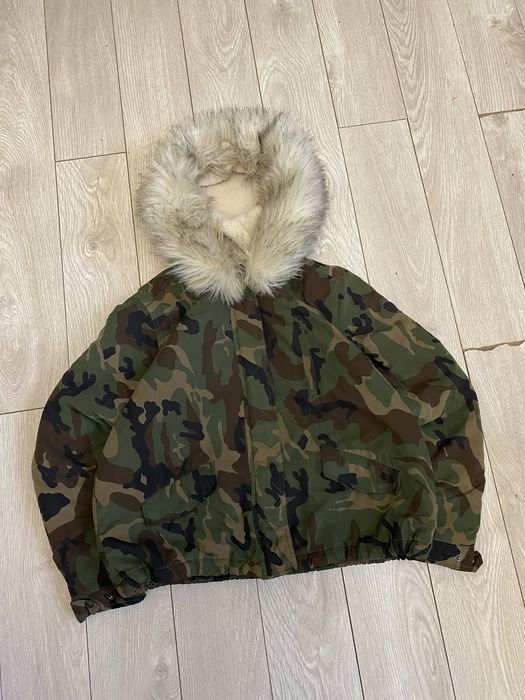 Бомбер Camo камуфляж з мехом y2k rap sk8 japan