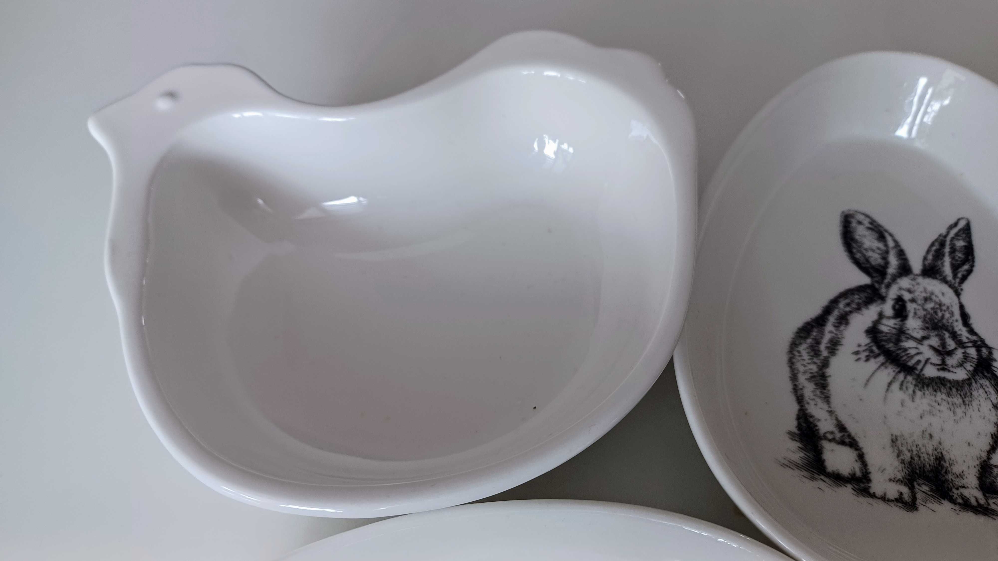 Miseczki porcelanowe zajączek