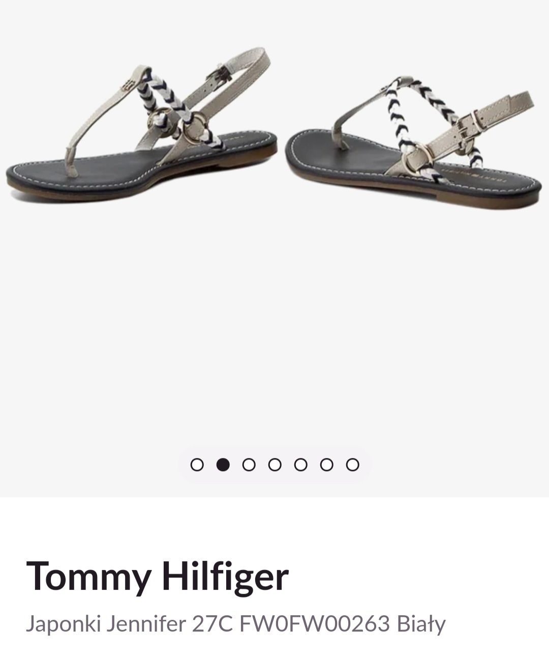 Japonki sandały Tommy Hilfiger rozm 38  24,5 cm