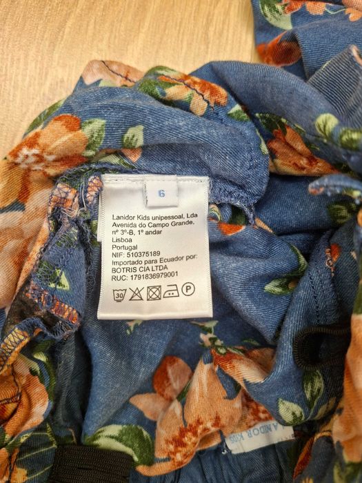 Jardineira calção Lanidor para menina