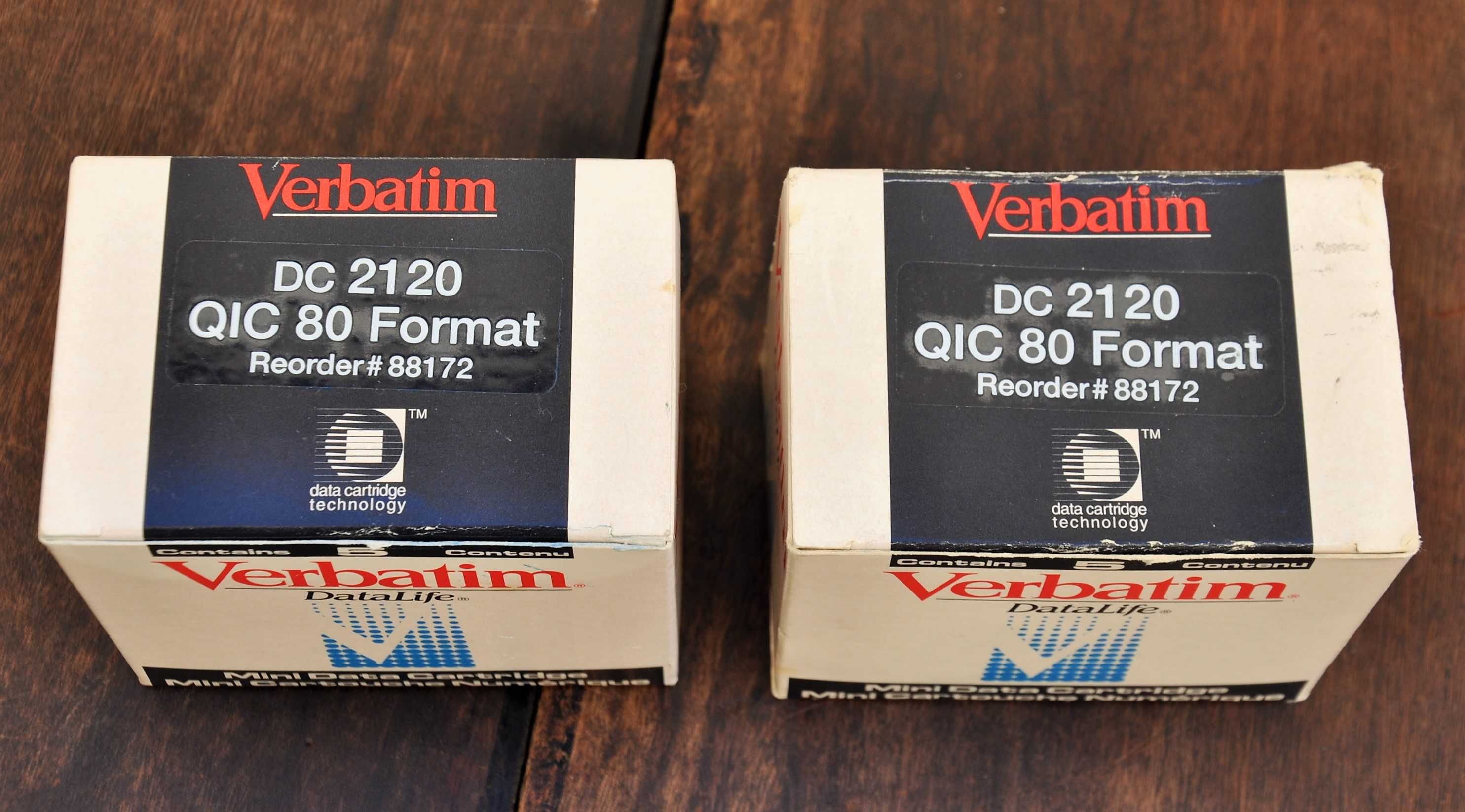 Raras - Verbatim DC2120 QIC-80 Mini Data Cartridges