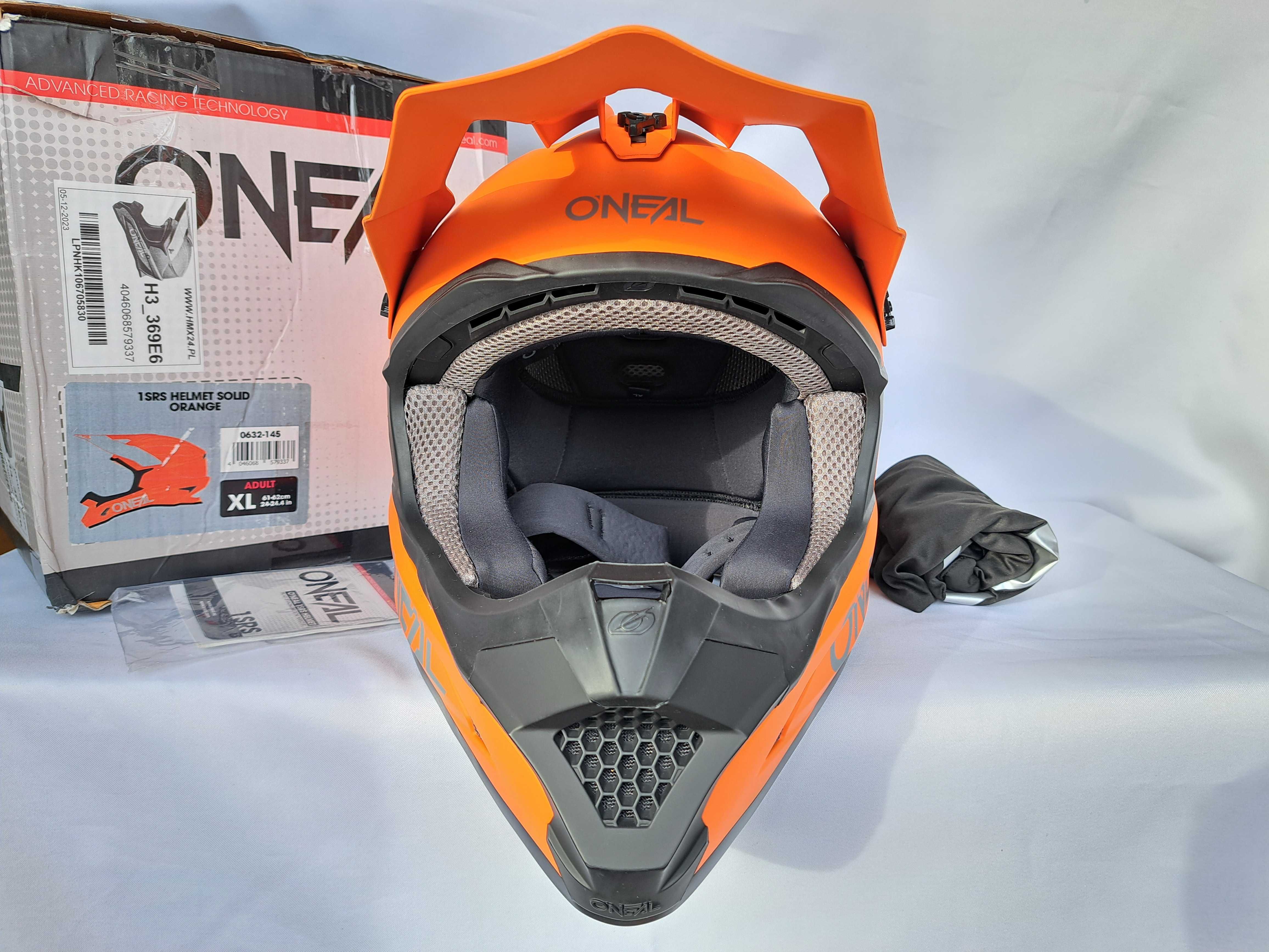 Kask enduro cross O'Neal 1SRS Helmet Solid Orange XL 61-62cm