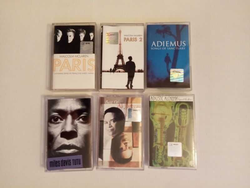McLaren, Miles Davis, Al Jarreau, Acoustic Alchemy, Adiemus | kasety