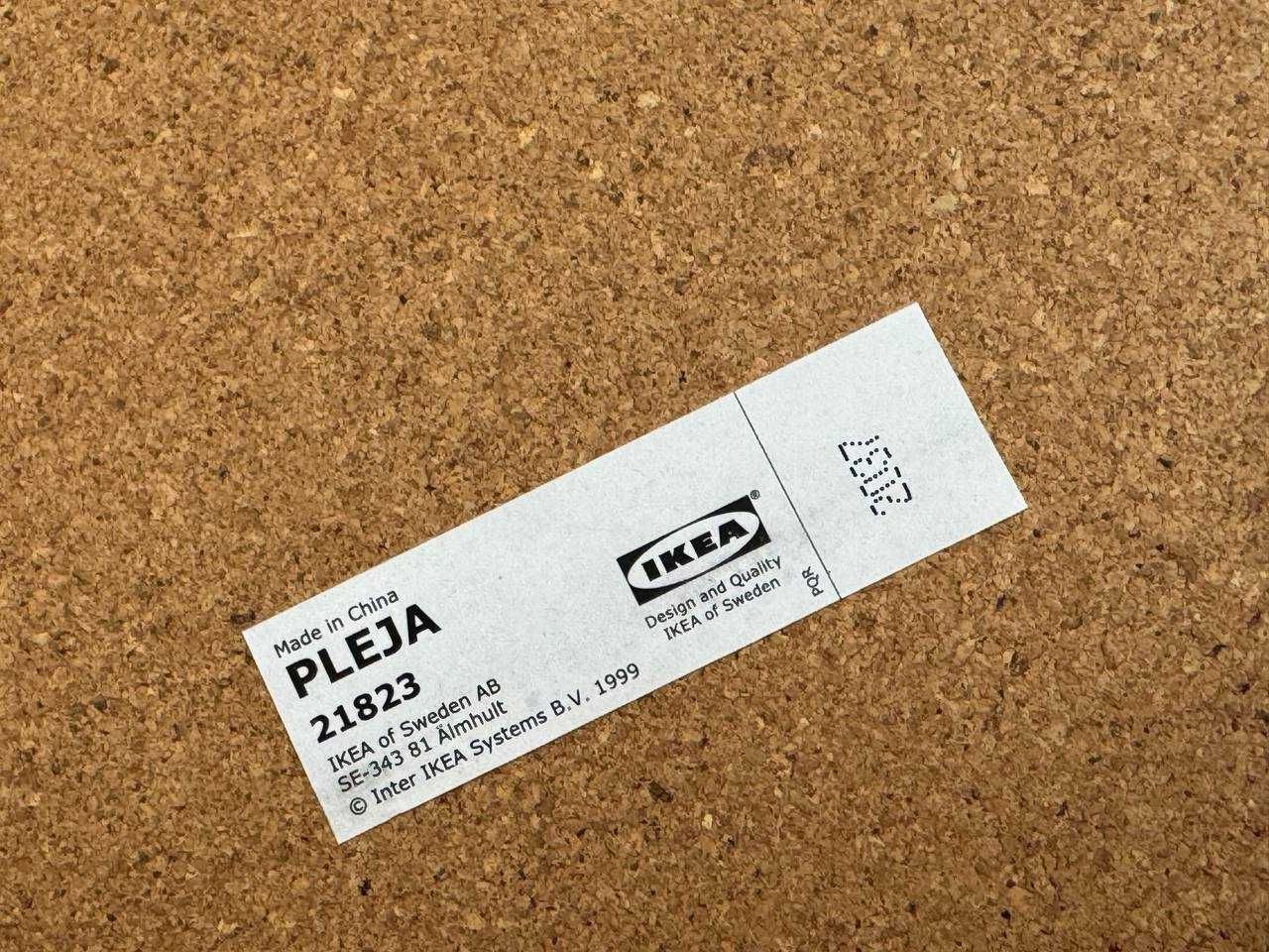 IKEA PLEJA 21823 Metalowy Koszyk Organizer Biurko Czarny Korek | NOWY