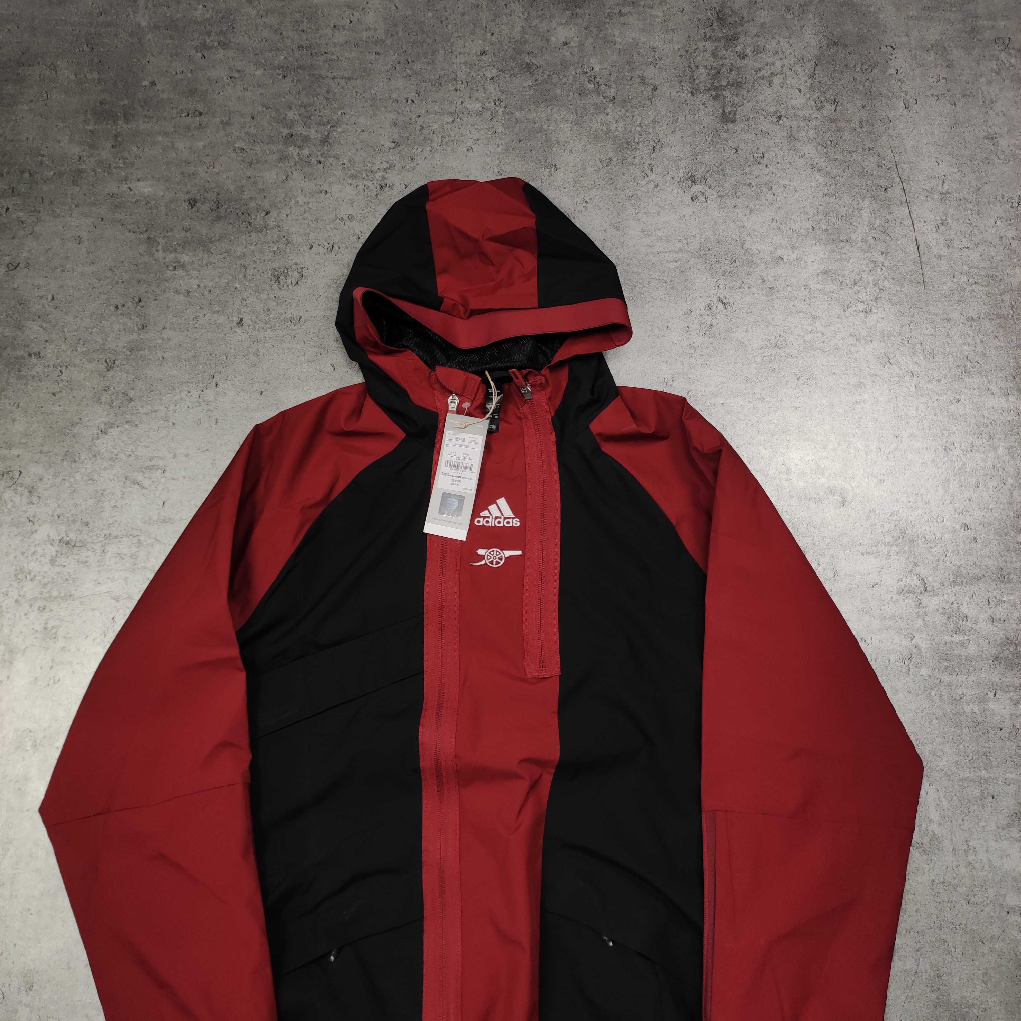 MĘSKA PREMIUM Kurtka Lekka Wiatrówka Piłka Nożna Adidas Arsenal FC