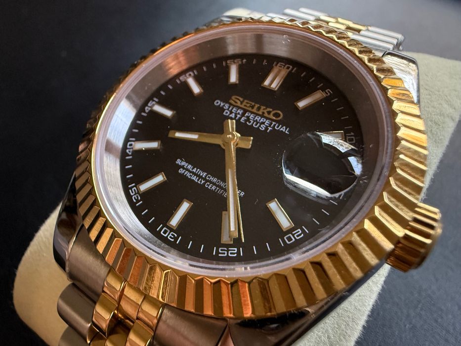 Seiko mod – homage Rolex Datejust Two Tone | Mechanizm NH35