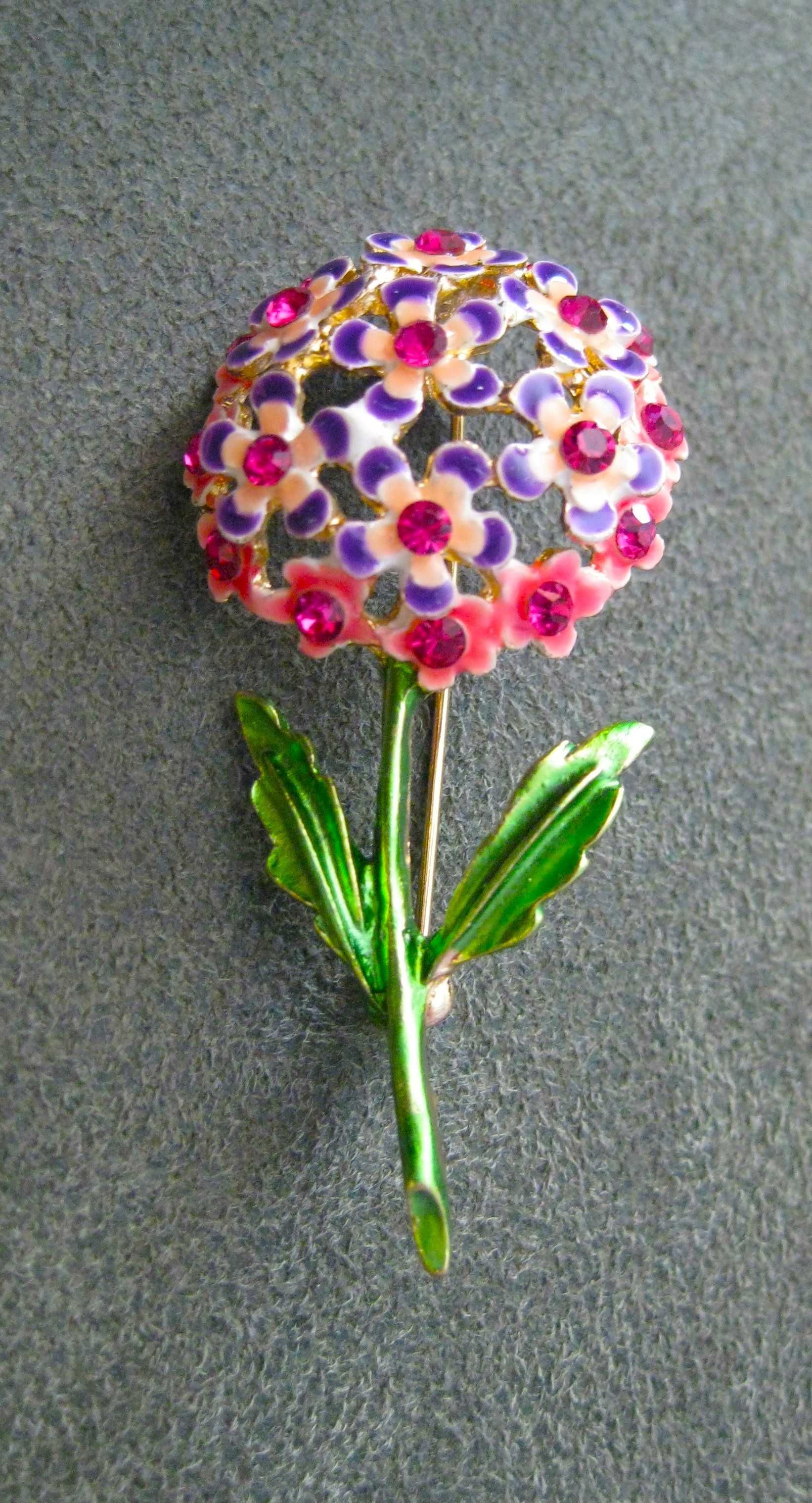 Prenda para Madrinha: Alfinete / Broche / Pregadeira Hortensia NOVO