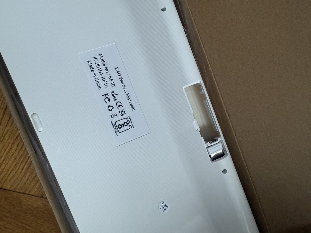 Ergonomiczna klawiatura bezprzewodowa Cimetech 2,4 GHz francuska