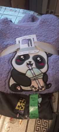 Piżamka panda dla dziewczynki