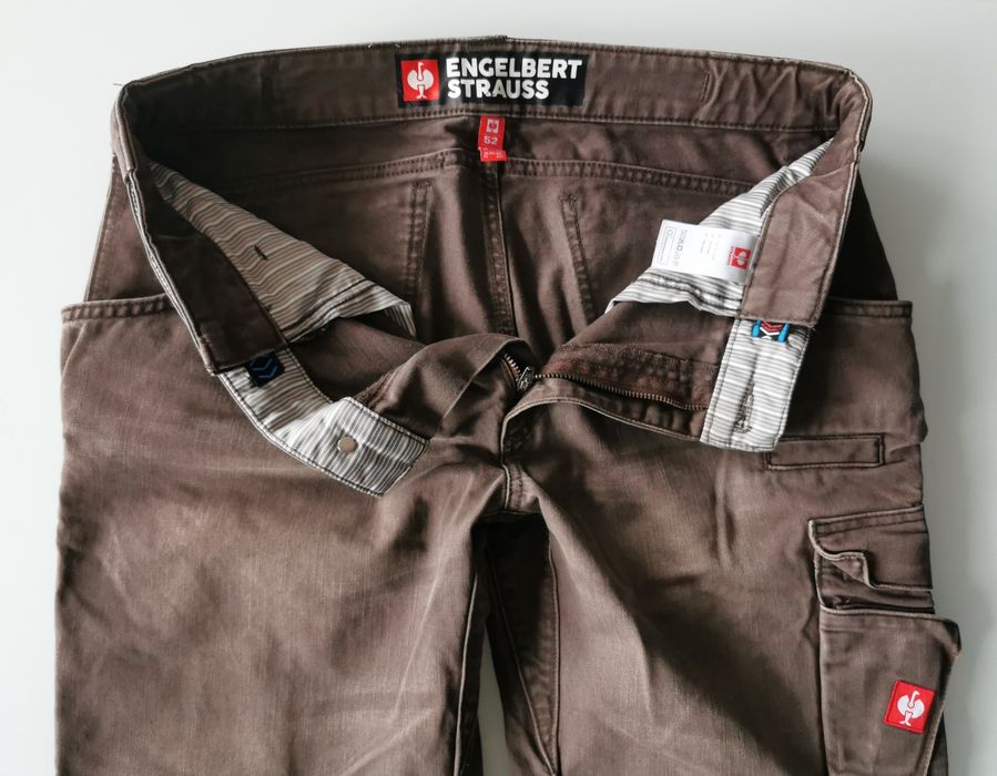 Nowe spodnie Engelbert Strauss jeansowe, bawelniane, rozm 52