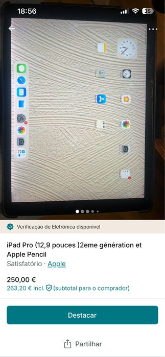 Ipad pro 12.9 (2 geracao) e Apple Pencil