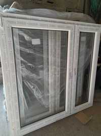 Nowe okno PCV białe 146x142 i 116x142 Dobroplast