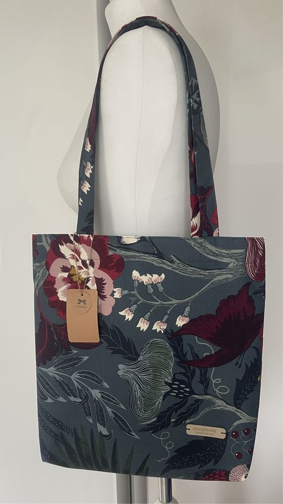 Torebka bawełniana z podszewką handmade