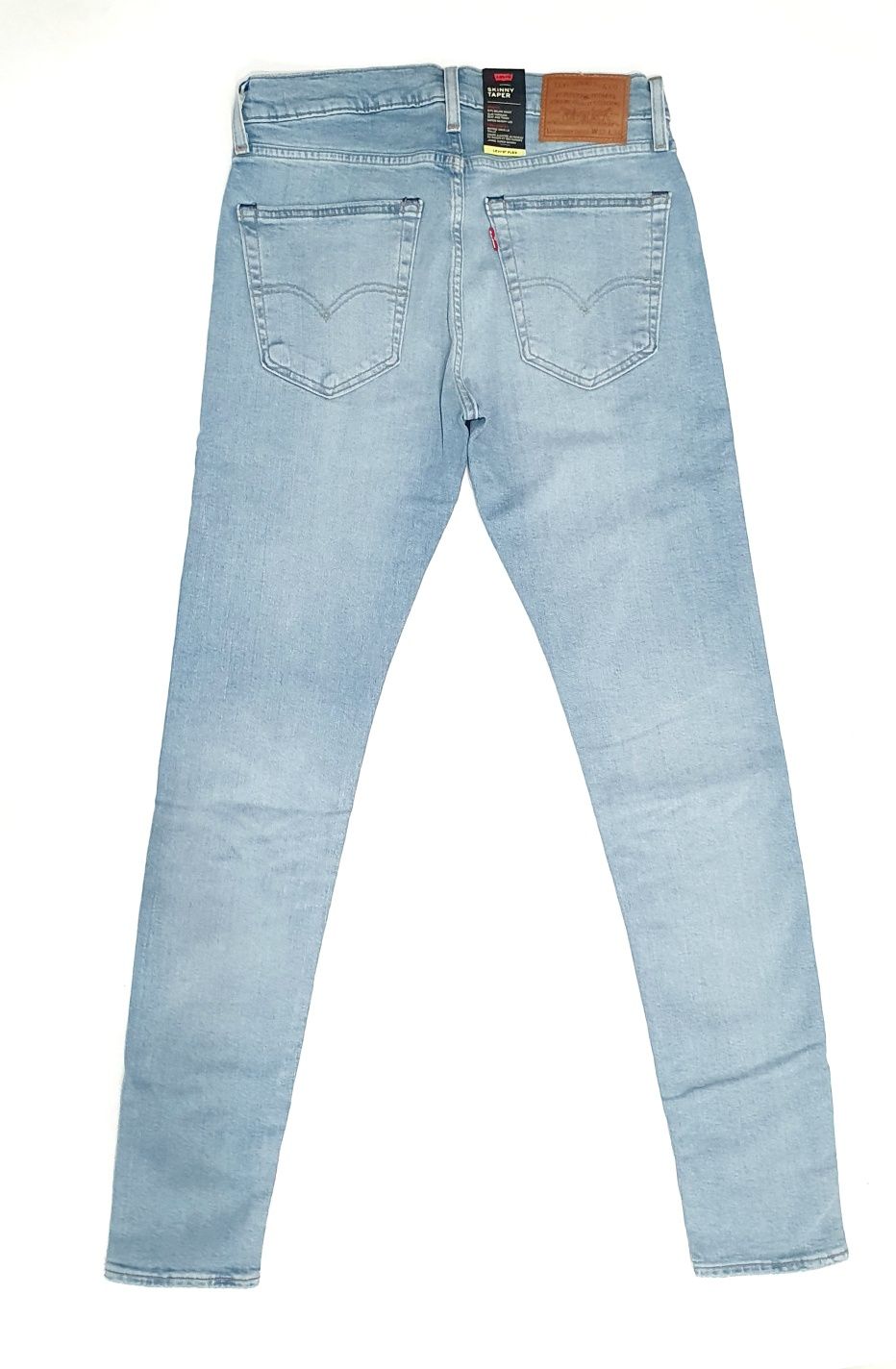 Niebieskie jeansy dżinsy męskie Levi's Skinny Taper Flex roz. 32×34