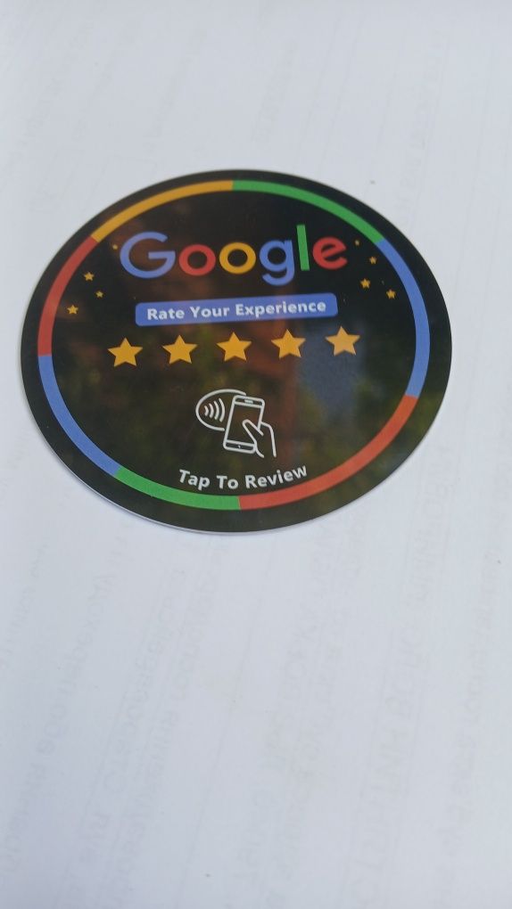 NFC tag картки для відгуків