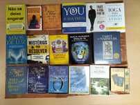 Lote de livros (Esoterismo, Biografias, Romance, Policiais/Thrillers)