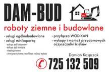 Usługi minikoparką, budowa domów, przyłącza wod-kan, usługi brukarskie