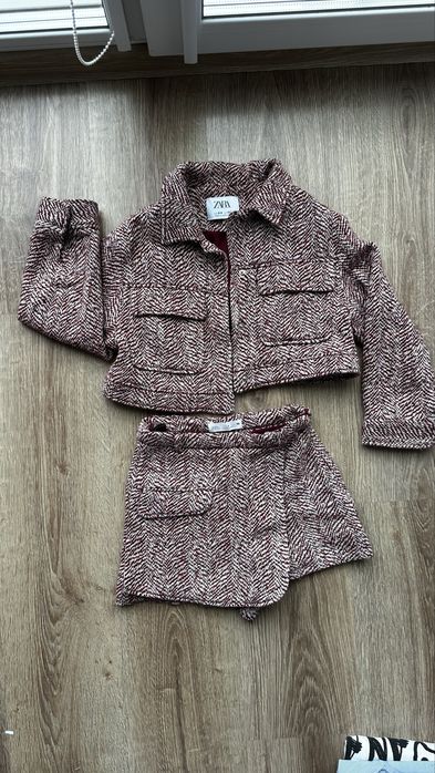 Zestaw ubrań ZARA dla dziewczynki rozmiar 130
