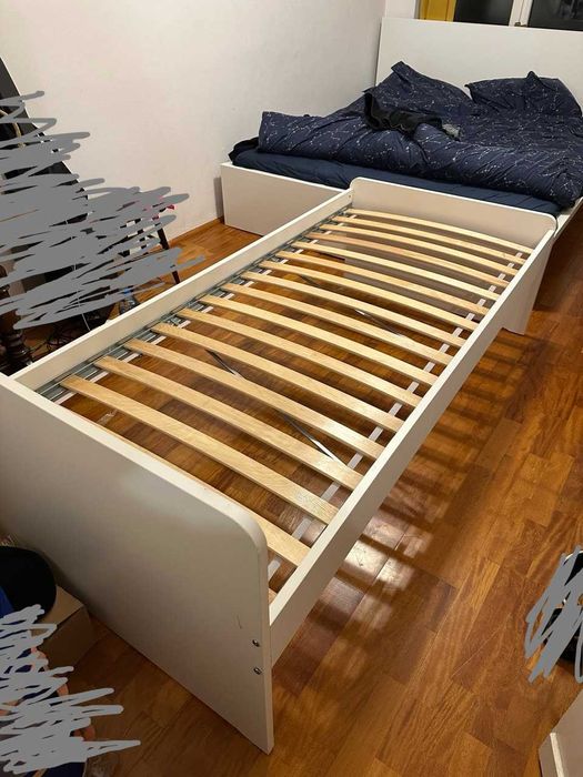 Rama łóżka z dnem z listew 90x200