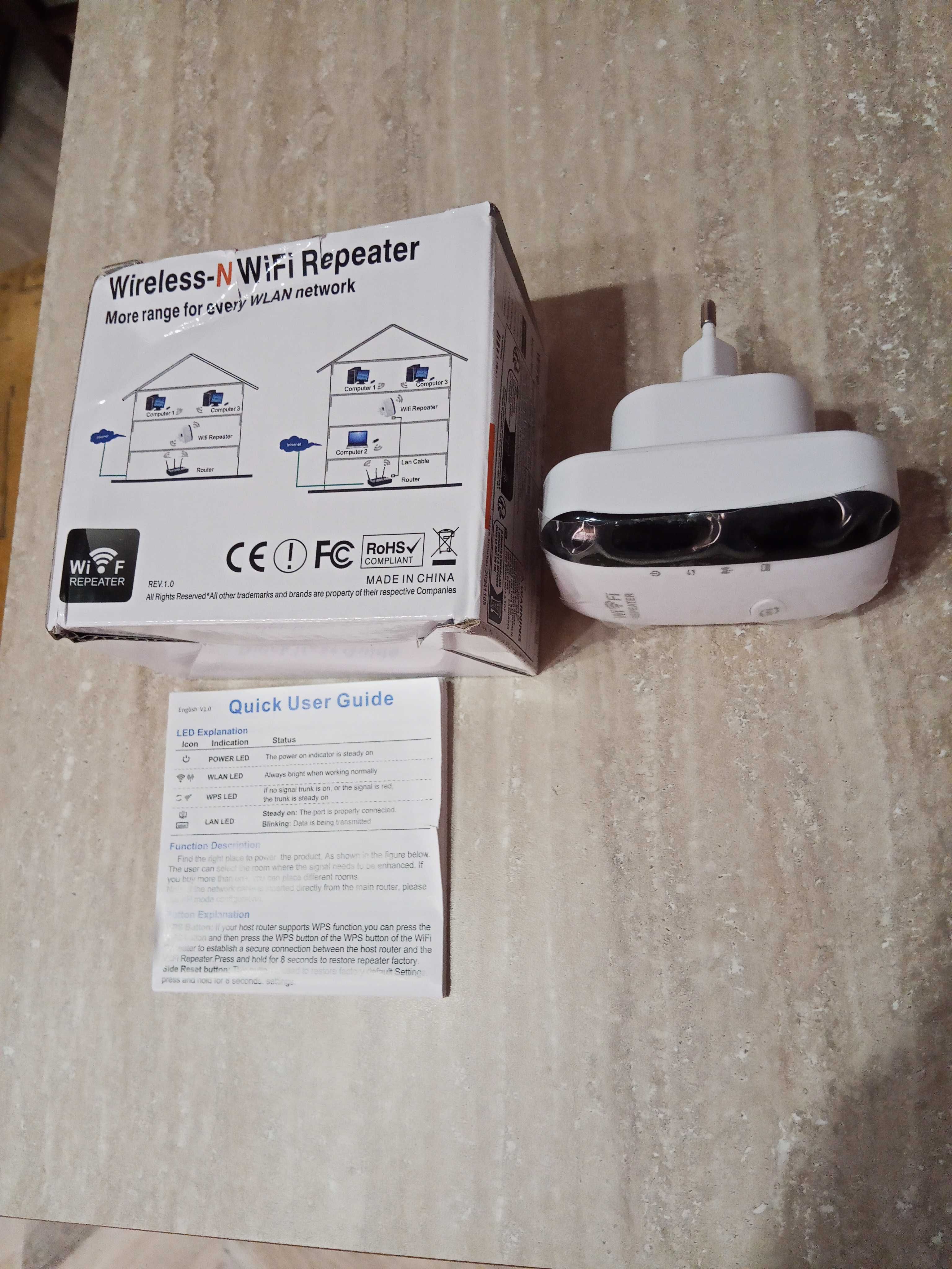 NOWY Wzmacniacz WIFI-N Wireless