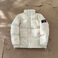 (БЕЗ ПЕРЕДОПЛАТИ)Stone Island Puffer куртка пуховик стон ісланд біла