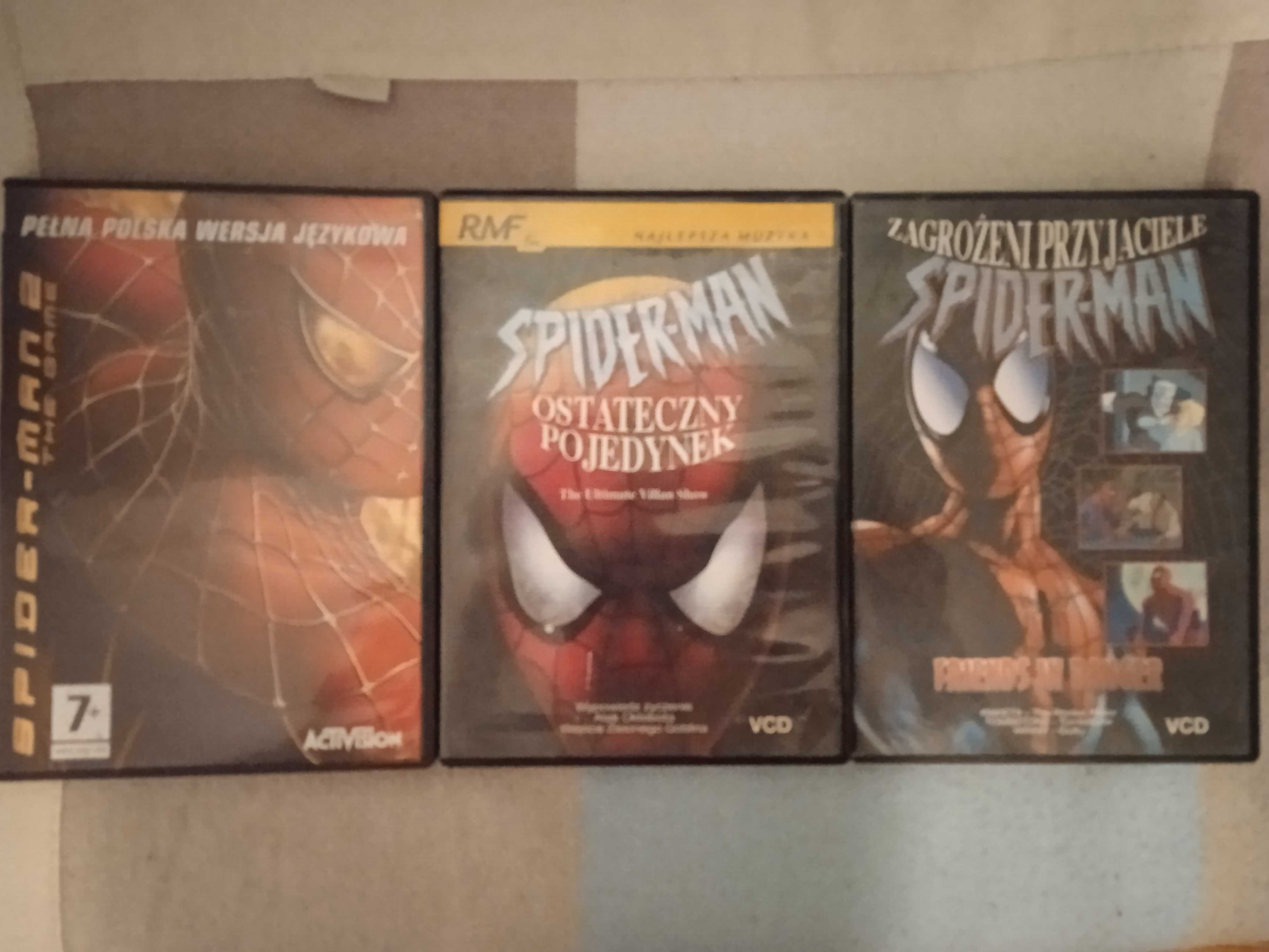Zestaw, kolekcja filmy i gra PC Spider Man