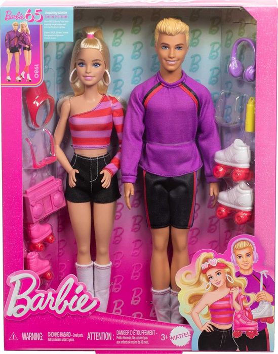 Barbie Fashionistas Barbie i Ken  барби и кен на роликах  HXK90