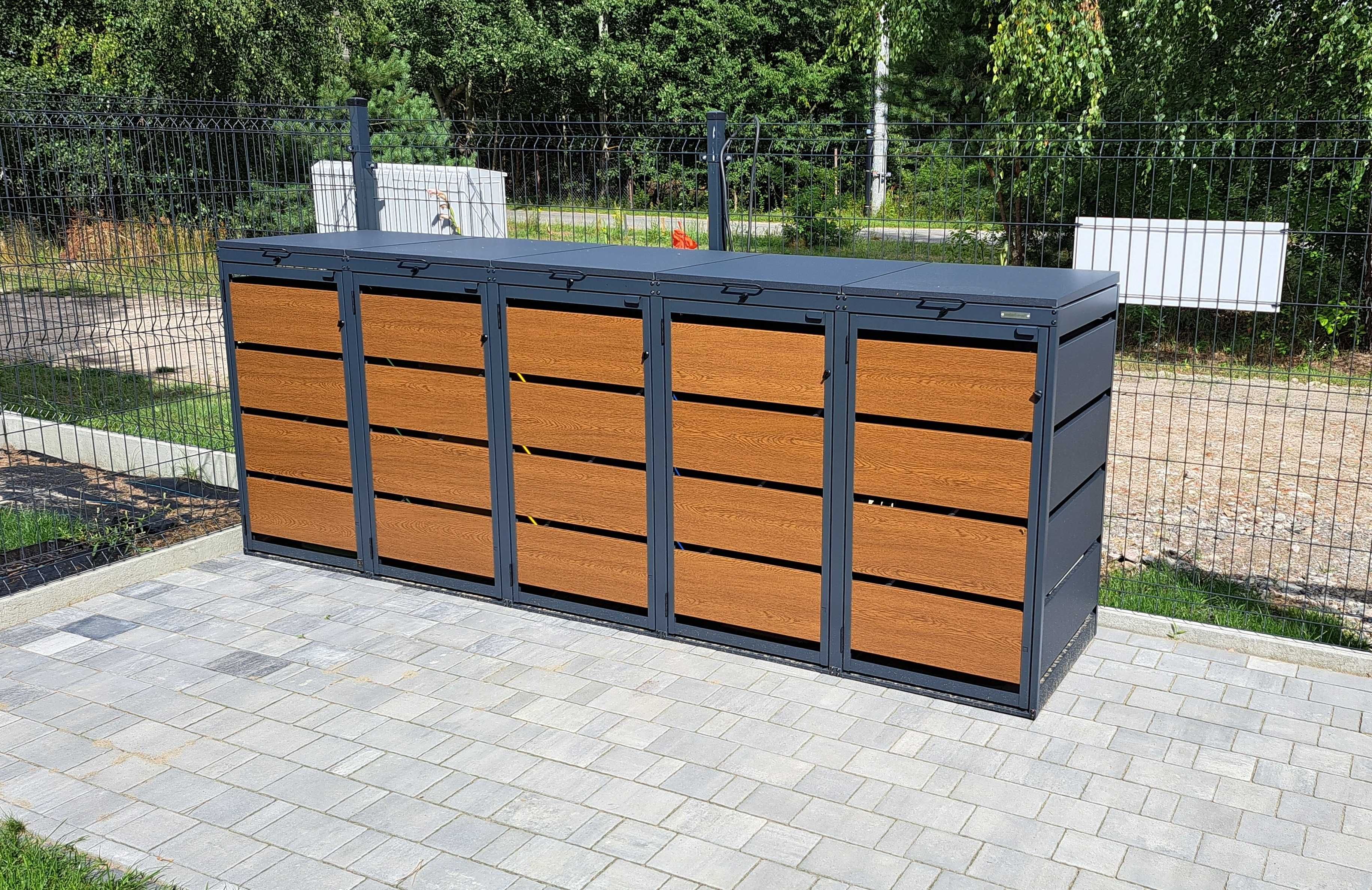 Zabudowa na kosze metal Premium, Obudowa koszy na śmieci, Osłona koszy