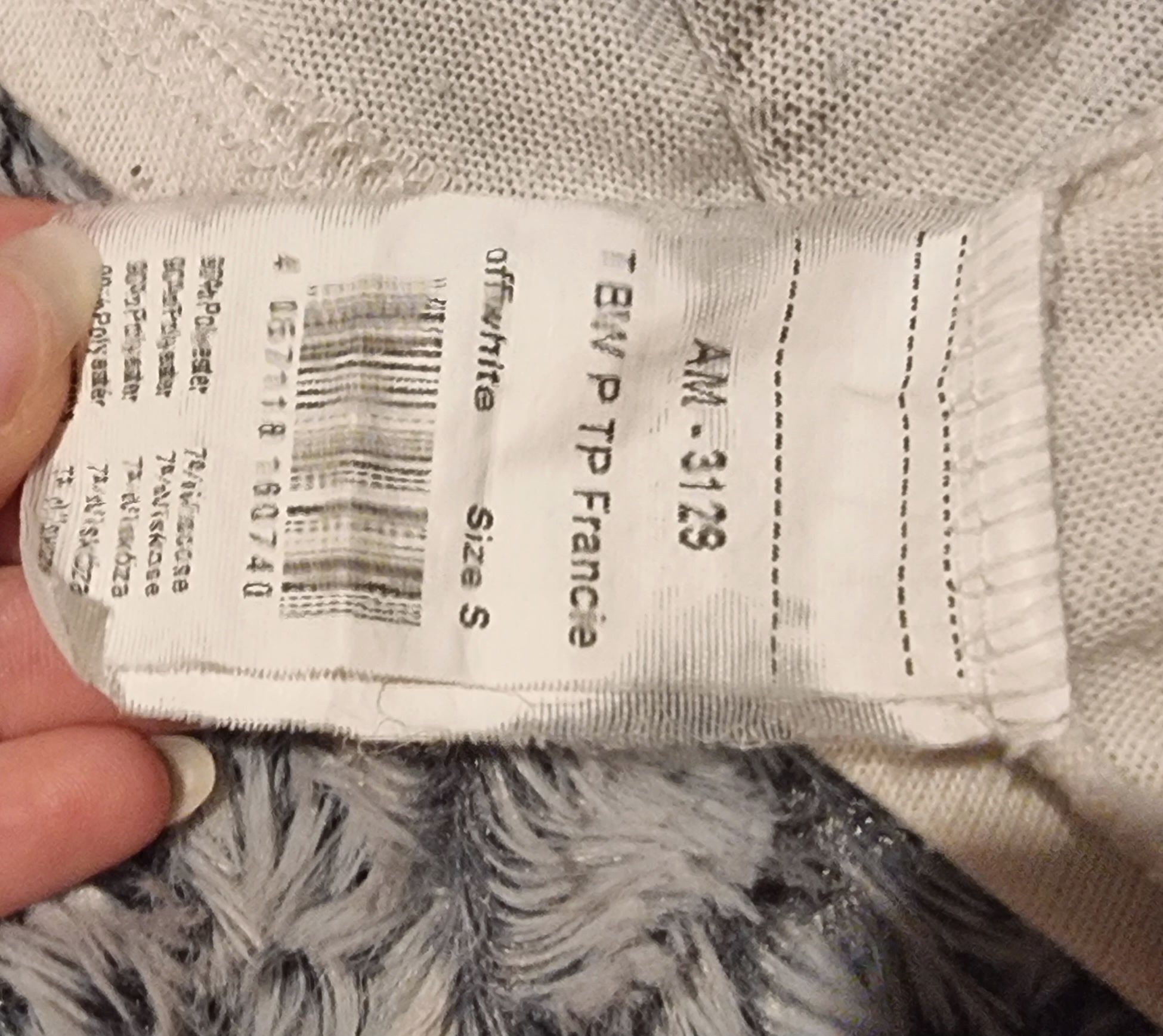 Bluzka w pióra oversize S