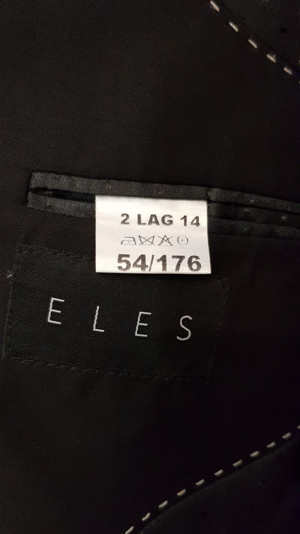 Garnitur eles czarny roz. XL/ 54 - 2 części