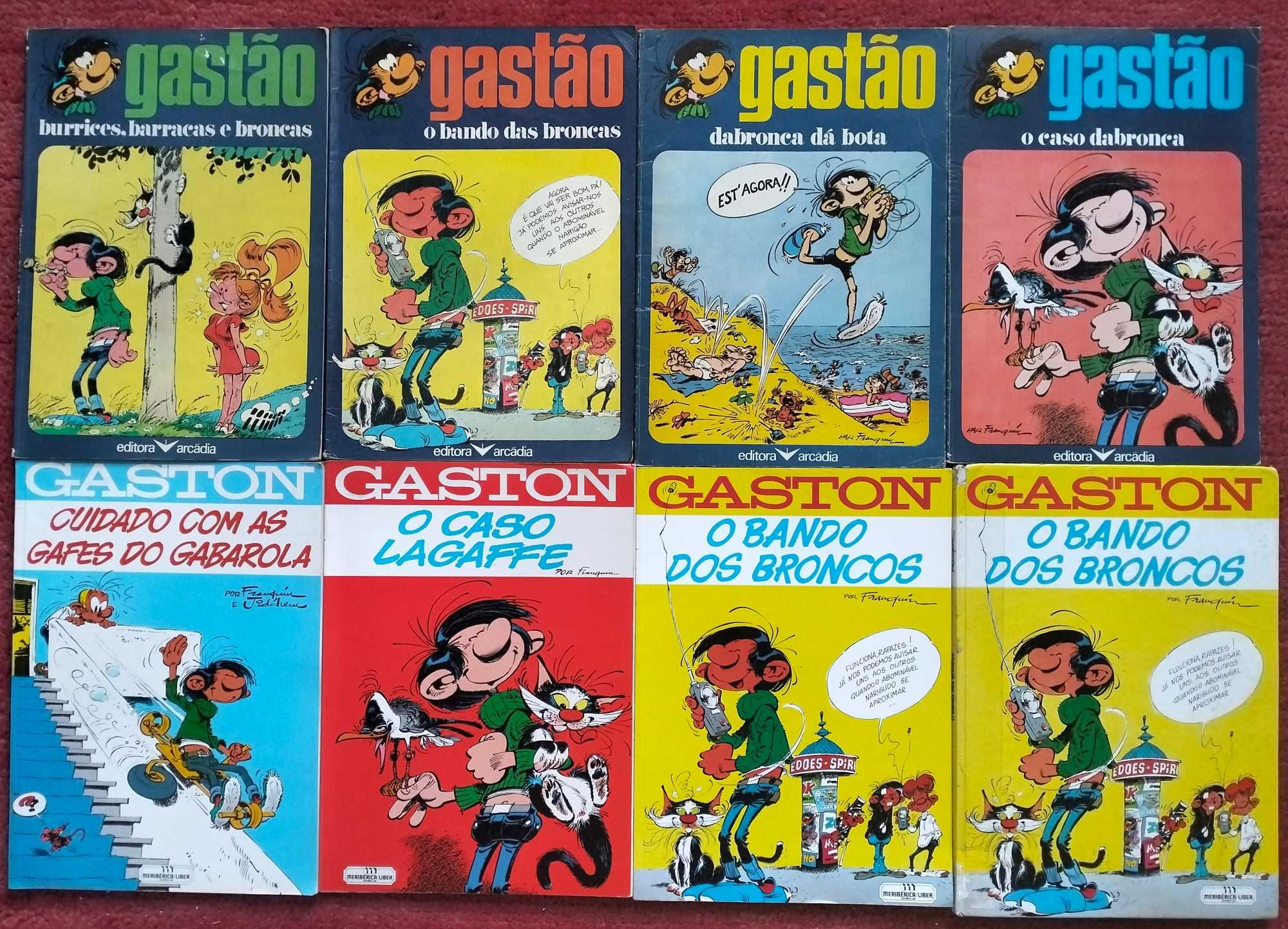 BD Gaston Lagaffe, editoras arcádia e meribérica/liber