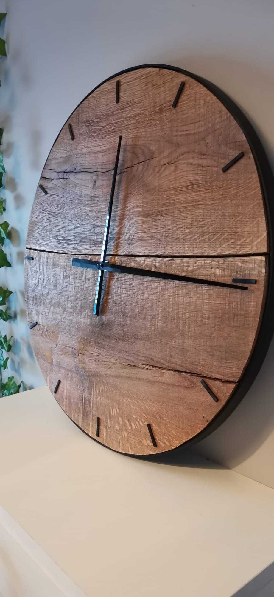 Zegar na ścianę "Oak" Zegar ścienny 50 cm drewniany