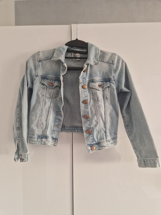 Kurtka jeansowa dla dziewczynki rozmiar 134