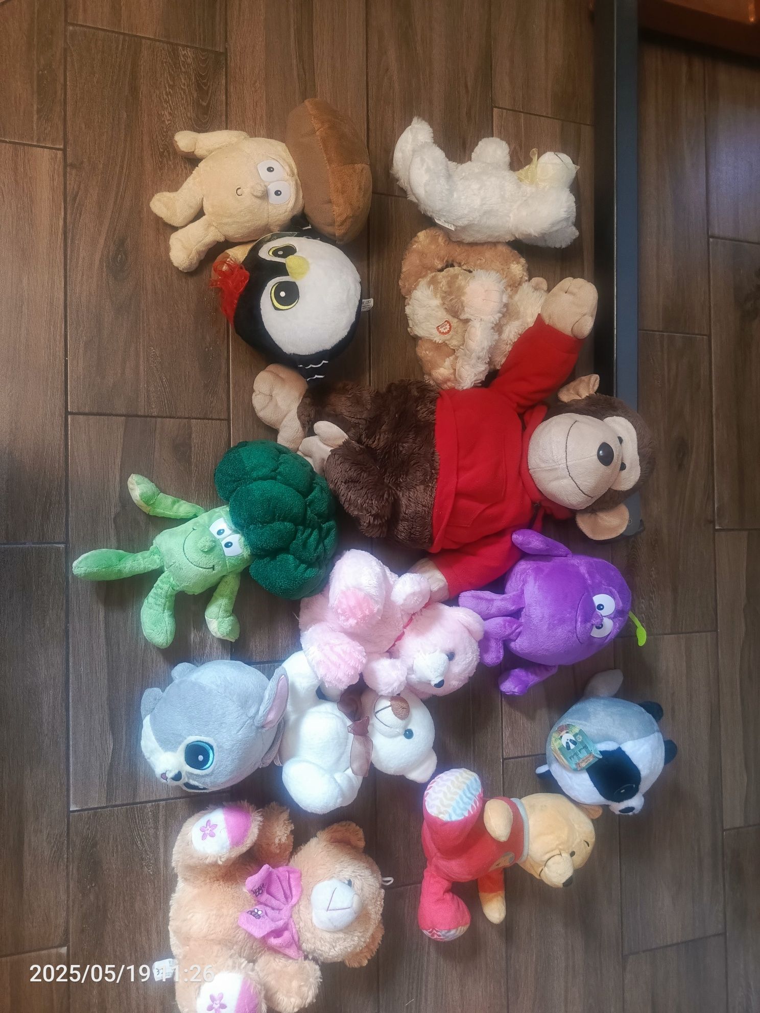69 szt Wielka  paczka zestaw pluszaków miśków mix duze małe nowe lub
