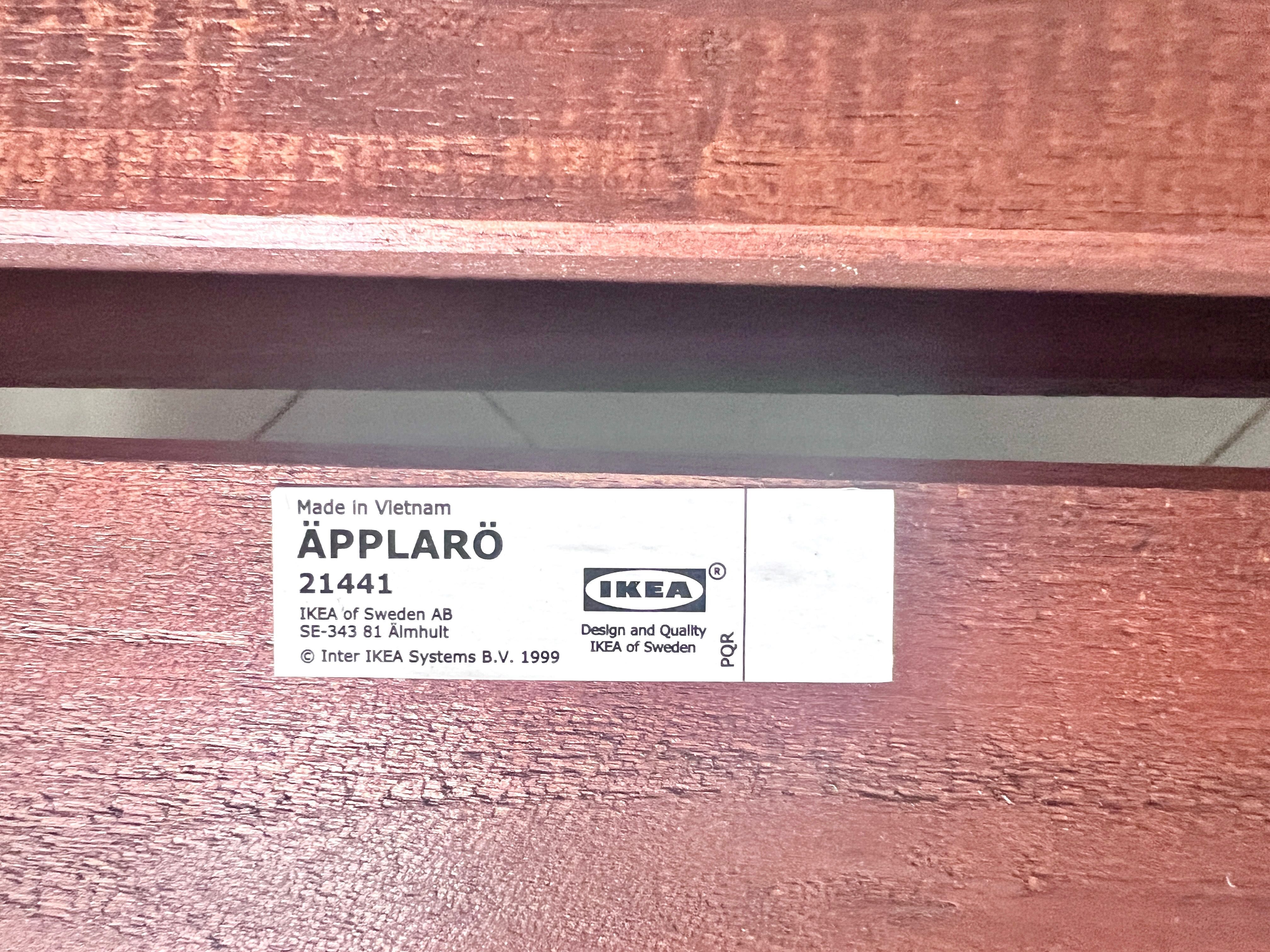 Zestaw 3szt leżaki i stolik Ikea Applaro regulowane oparcie ogrodowe