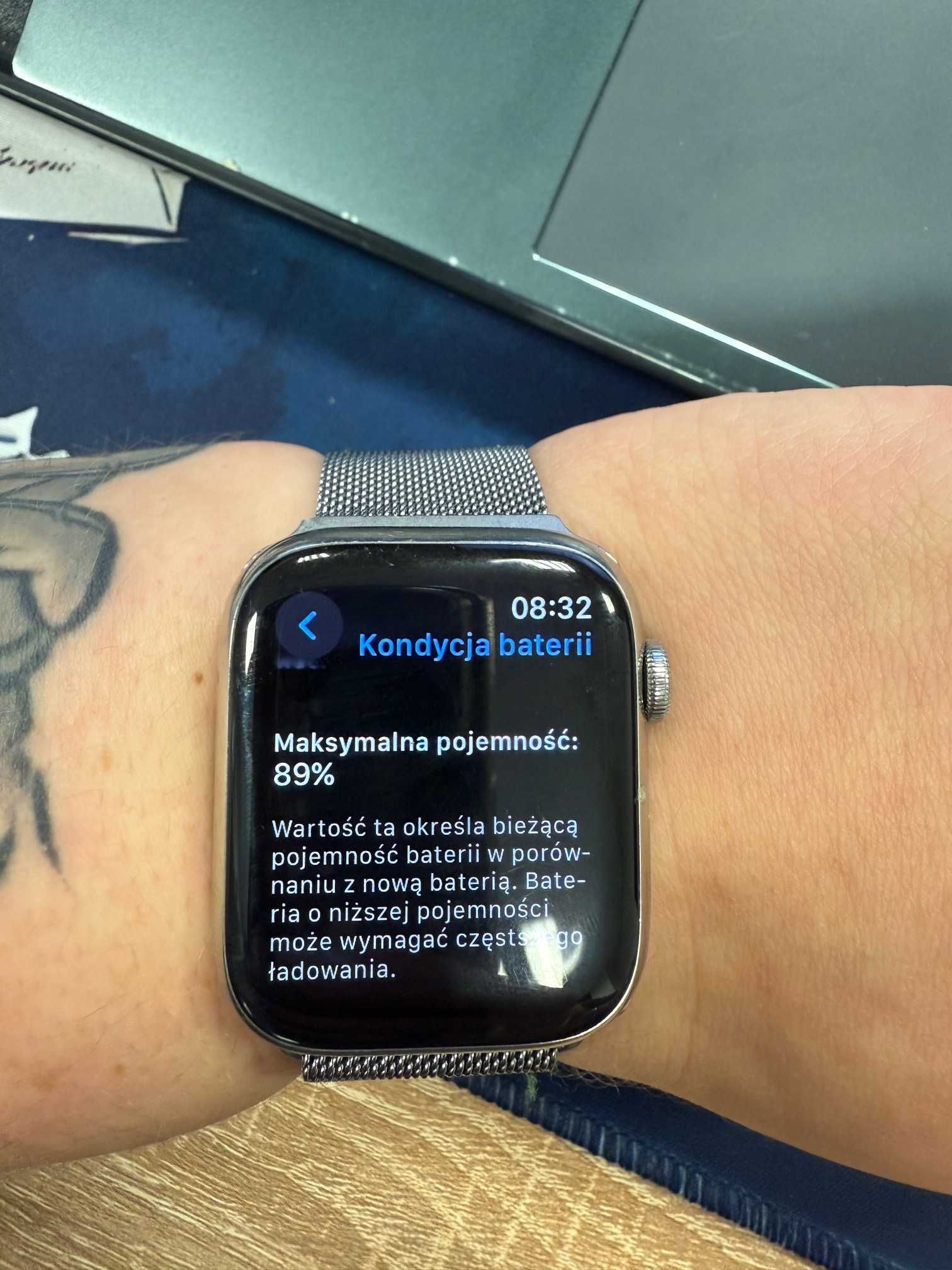 Apple Watch Series 8 45mm (GPS + Cellular) STAL NIERDZEWNA