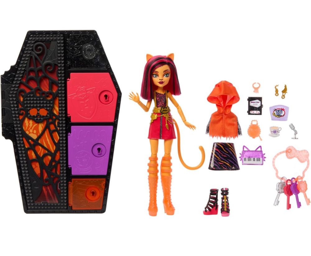 Лялька Monster High Skulltimate Secrets Neon Frights, Toralei Stripe