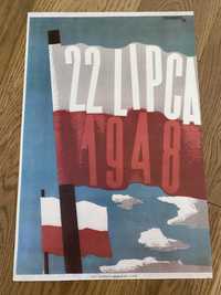 Plakat Prl 22 lipca 1948