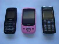 3 telemóveis funcionais