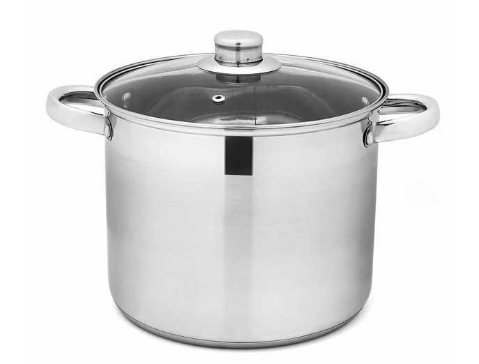 Garnek duży ze stali nierdzewnej z pokrywką Tadar 9 litrów