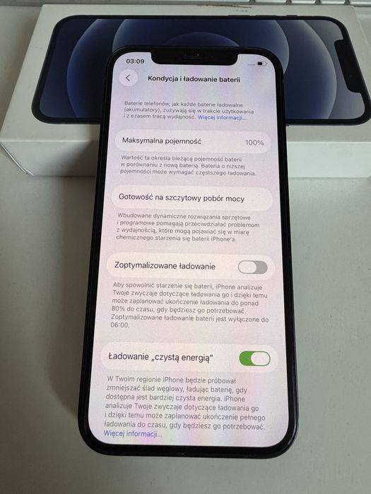 iPhone 12 64gb Black Stan Idealny Bateria 100%