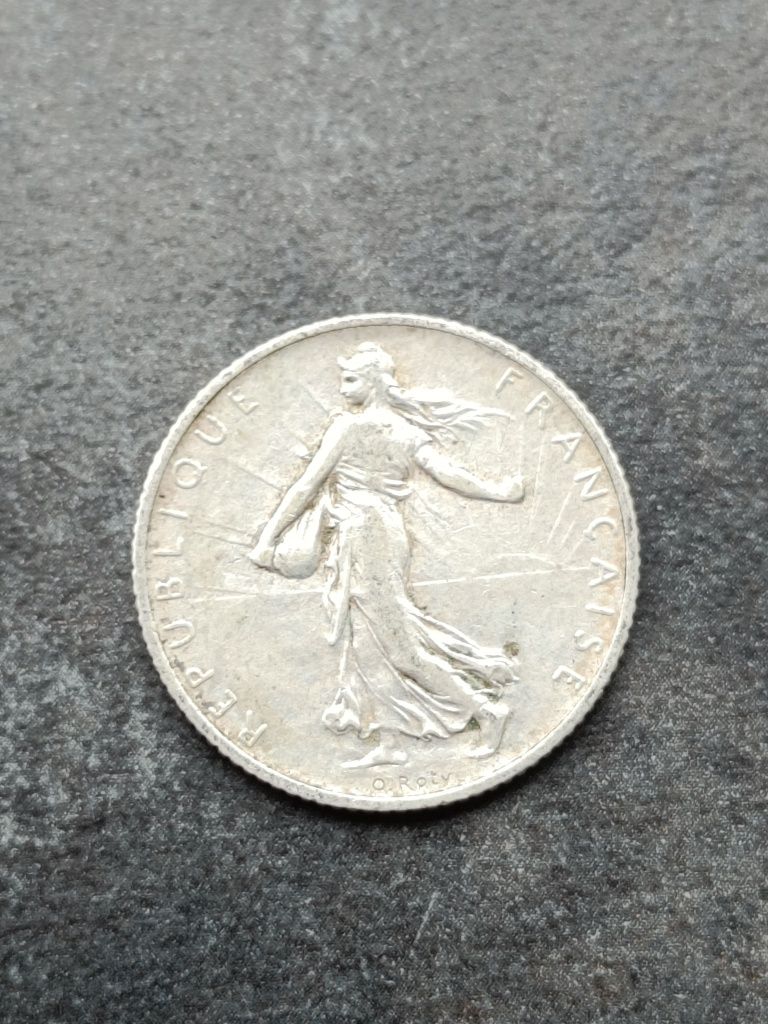 1 frank 1910r. Francja srebro