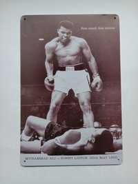 Nowy metalowy szyld Muhammad Ali boks loft sport bar garaż club vinted