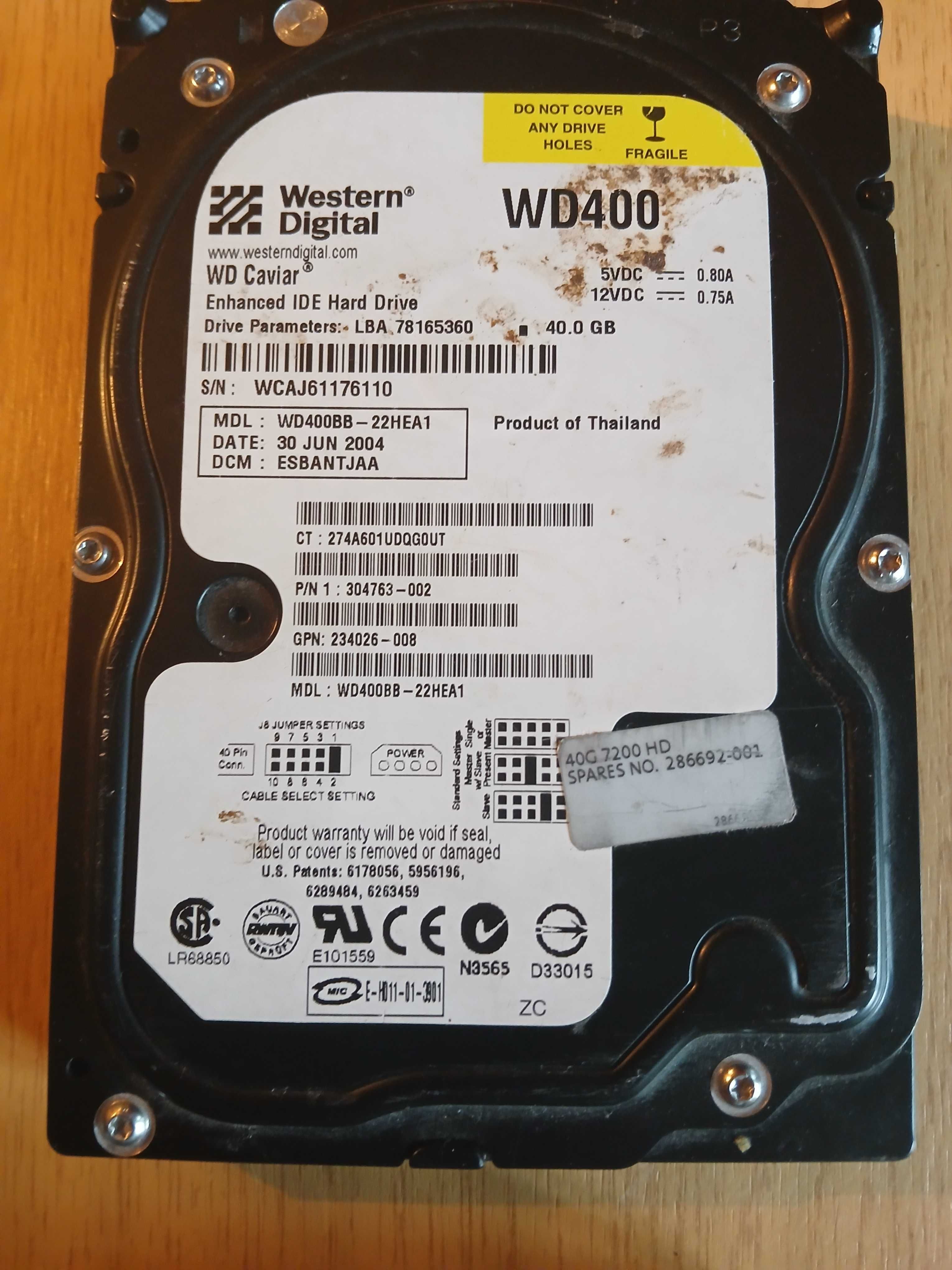 Dyski HDD Sprawne