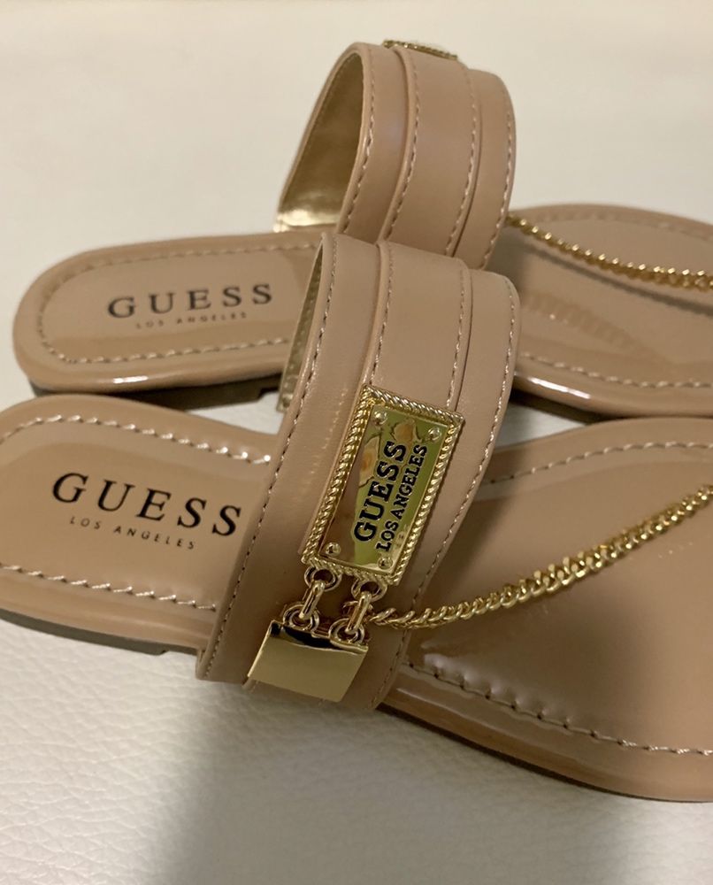 Guess NOWE z USA sandały damskie jasny brąz (karmelowe), rozmiar 37