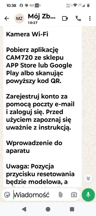 Kamera wifi ledowa z dźwiękiem