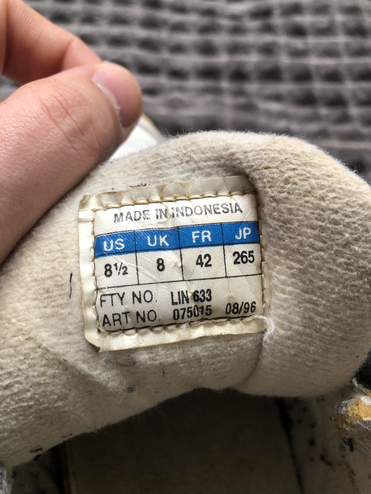 1996 год ADIDAS 42 26.5см EQUIPMENT Vintage кожаные кроссовки мужские