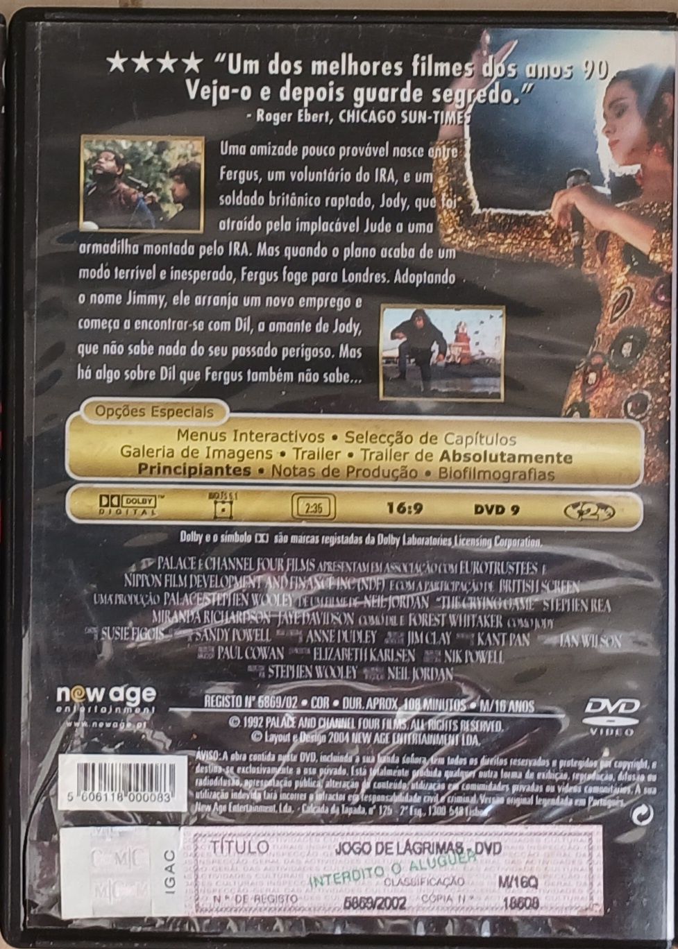 DVD Jogo de Lágrimas
